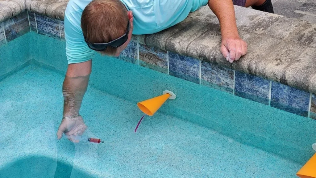 كشف تسربات المسابح